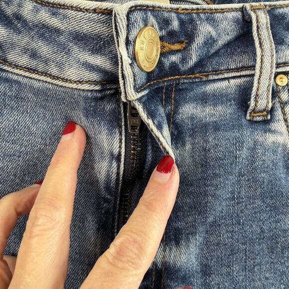 Kut From the Kloth Sz 4 Denim Jeans Kelsey High Rise Ankle Flare Wide Hem - Picture 6 of 16